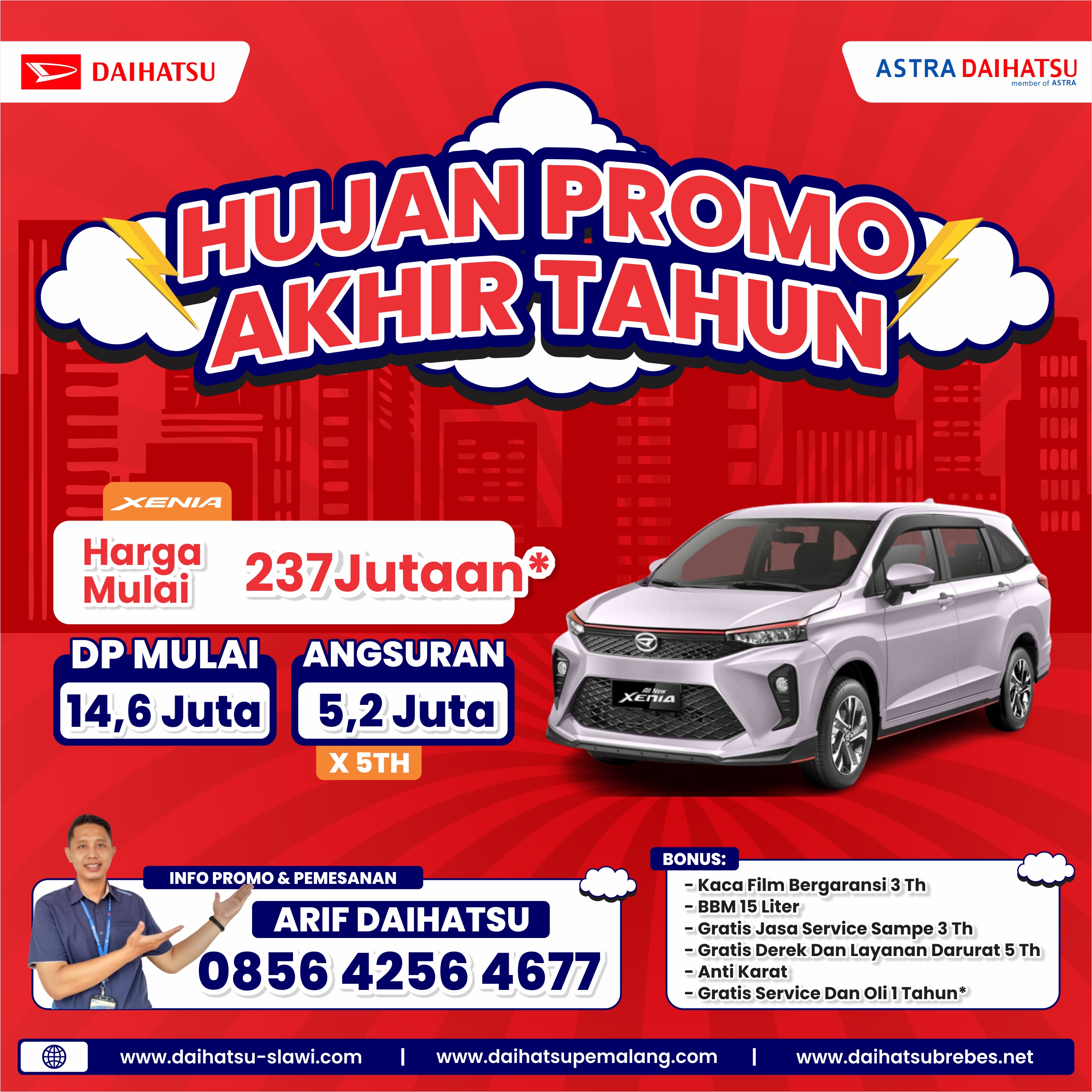 PROMO HEMAT XENIA DP 16,5 JUTAAN